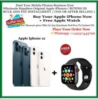 هاتف iPhone 12 pro max الجديد المختوم + ساعة Apple Watch Series 5 الإض