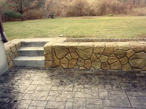 توريد منتجات الخرسانة المطبوعة stamped concrete