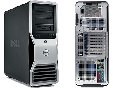 Dell workstation t7400 كاش 24 ميجا 8 كور يكافئ core i7