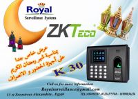 بمناسبة شهر رمضان الكريم جهاز حضور وانصراف ماركة  ZKTECO موديل K30 