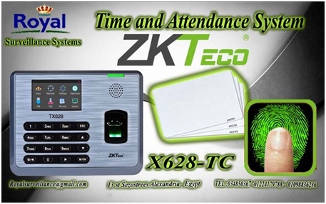 أنظمة جهاز حضور والانصراف ZKTeco موديل   X628 -TC